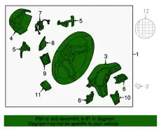 Колесо рулевое 95834780415A34 PORSCHE