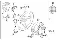 Колесо рулевое 95834780415A34 PORSCHE