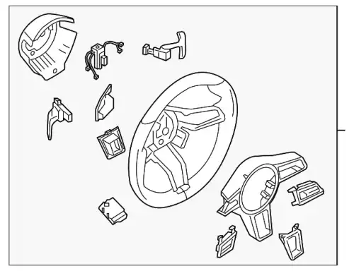 Колесо рулевое 95834780415A34 PORSCHE