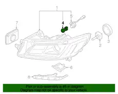 FB5Z13466AA Лампочка FORD