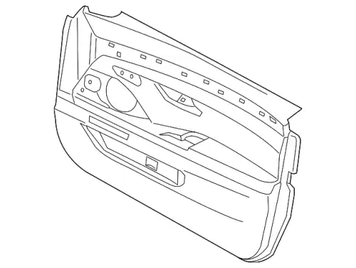 Облицовка двери Л Пд 51417273045 BMW