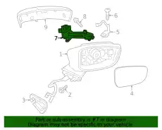 ПОВТОРИТЕЛЬ ЛЕВОГО ЗЕРКАЛА B63B69182A MAZDA