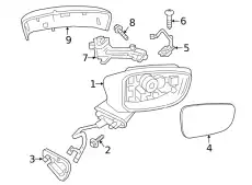 ПОВТОРИТЕЛЬ ЛЕВОГО ЗЕРКАЛА B63B69182A MAZDA