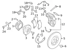 Тормозные колодки дисковые PORSCHE 8R0615269A