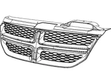 Решетка радиатора CHRYSLER 1SU84SZ0AC