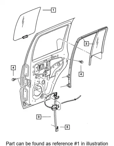 СТЕКЛО ЗАДНЕЕ 55360995AA CHRYSLER