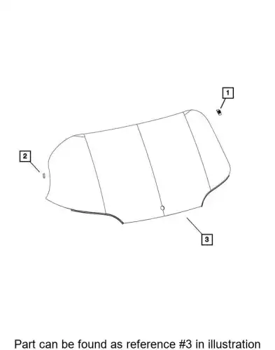  68102219AE СТЕКЛО ПОДЪЕМНОЙ ДВЕРИ CHRYSLER