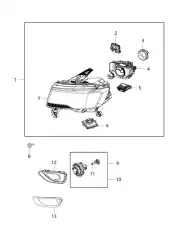 Фара CHRYSLER 68144702AF