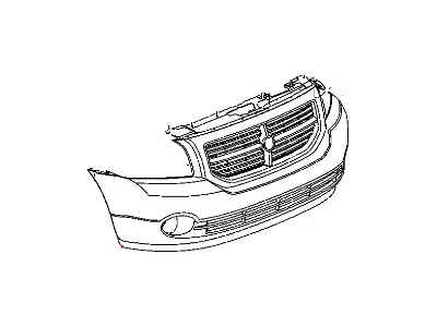 Накладка бампера переднего 05183407AE MOPAR