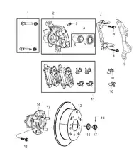 Тормозные колодки дисковые MOPAR 05191271AC