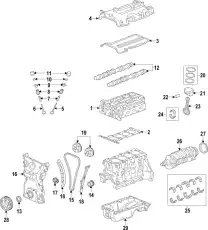 Распредвал GM 25188068