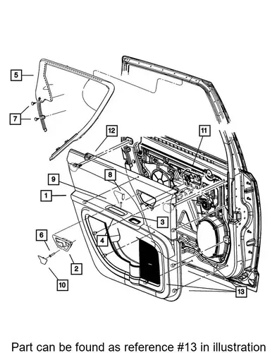 Пистон обшивки двери 68045836AA MOPAR