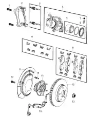 Тормозные колодки дисковые MOPAR 68212327AB