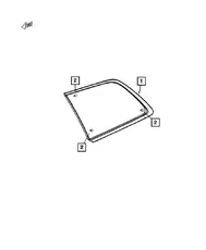 Стекло задней четверти правое 68213834AB MOPAR