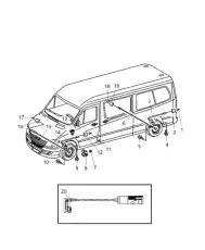 Датчик тормозных колодок CHRYSLER 68006717AA