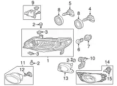 Фара противотуманная HONDA 08V31S5D1M101
