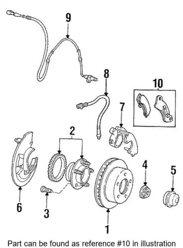 Тормозные колодки дисковые FORD 1U2Z2V001DA