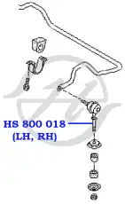 Тяга стабилизатора HANSE HS800017