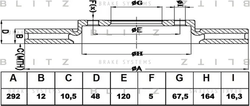Тормозной диск BLITZ BS0440