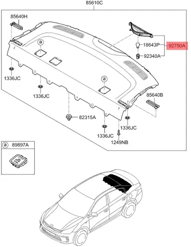 Фонарь задний MOBIS 92700H0000