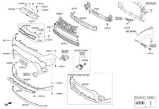 ПАНЕЛЬ ЗАДНЕГО БАМПЕРА 86512B2510 HYUNDAI