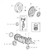  КРАЙСЛЕР КОМПЛЕКТ ПОРШНЕВЫХ КОЛЕЦ MOPAR 05073524AA