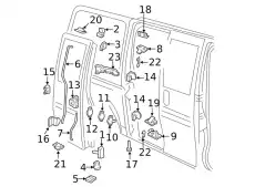 Ограничитель открывания двери авто GM 15806151