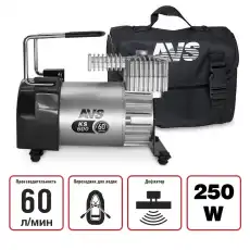  AVS КОМПРЕССОР AVS TURBO KS600 60Л/МИН ДО 10АТМ МЕТАЛЛ