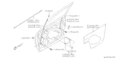 НАПРАВЛЯЮЩАЯ СТЕКЛА 61240SG111 SUBARU