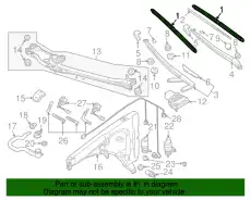Щетка стеклоочистителя 7L0955425L PORSCHE