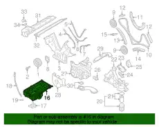 Поддон картера двигателя PORSCHE 94810704007