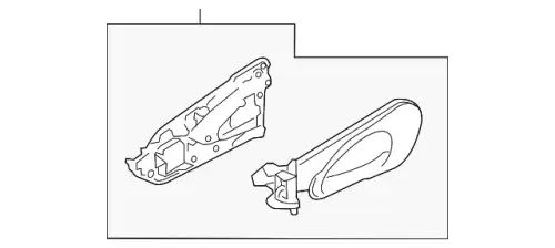 Ручка двери PORSCHE 95855502003G0B