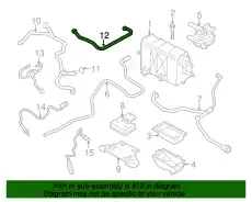 9A110751001 VENT LINE PORSCHE