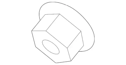 HEXAGON NUT N10586801 PORSCHE