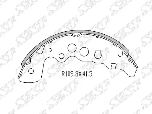 Тормозные колодки дисковые SAT ST-53200-65D11