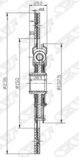 Диск сцепления SAT ST-31250-26200