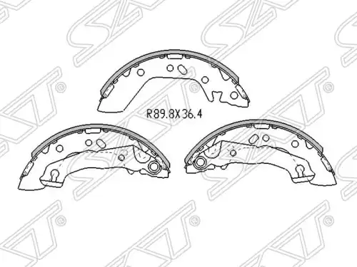 Тормозные колодки дисковые SAT ST-58305-25A00