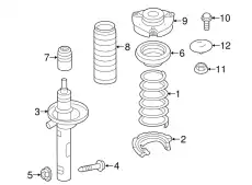 Пружина подвески VAG 5Q0411105HJ