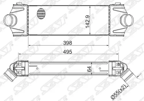 Интеркулер SAT ST-1423732