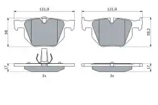 Тормозные колодки дисковые BOSCH 0 986 424 766