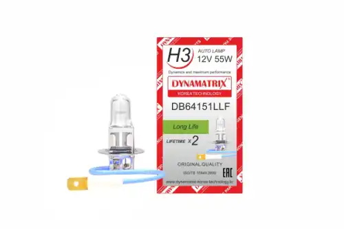 Автолампа галогенная DYNAMAX DB64151LLF H3