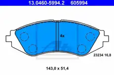 Тормозные колодки дисковые ATE 13.0460-5994.2