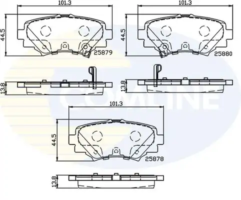 Тормозные колодки дисковые COMLINE CBP32248