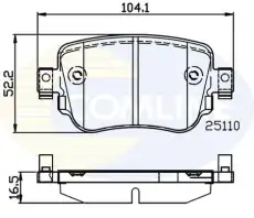 Тормозные колодки дисковые COMLINE CBP02220