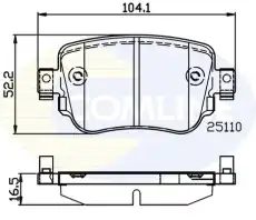 Тормозные колодки дисковые COMLINE CBP02220