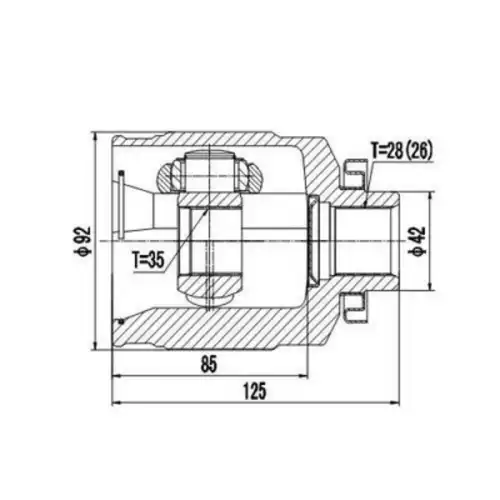 Зикмар_Шрус Внутренний Z87815R ZIKMAR