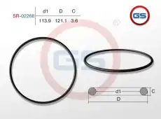 Резиновое кольцо 113.9 3.6 SR-02268 GS