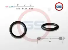 Резиновое кольцо 8.15 1.68 SR-02058 GS