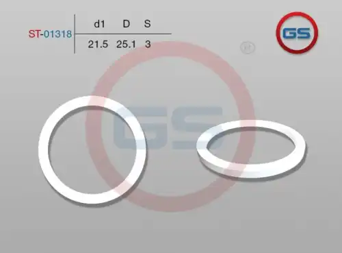 Тефлоновое кольцо 21,5x25,1x3 ST-01318 GS