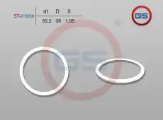 Тефлоновое кольцо 33,2x38x2 ST-01638 GS